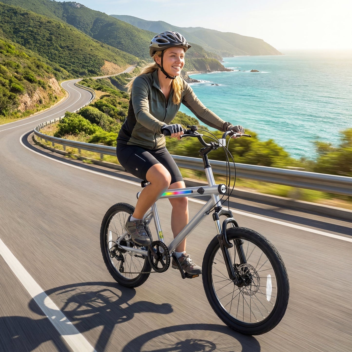 20 Inch GemGear commuter bike LED-lit with Shimano twist shifting and stereo speakers on Tampa Home & Garden Store