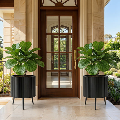 20-Inch Raised Metal Planter With Stand Legs