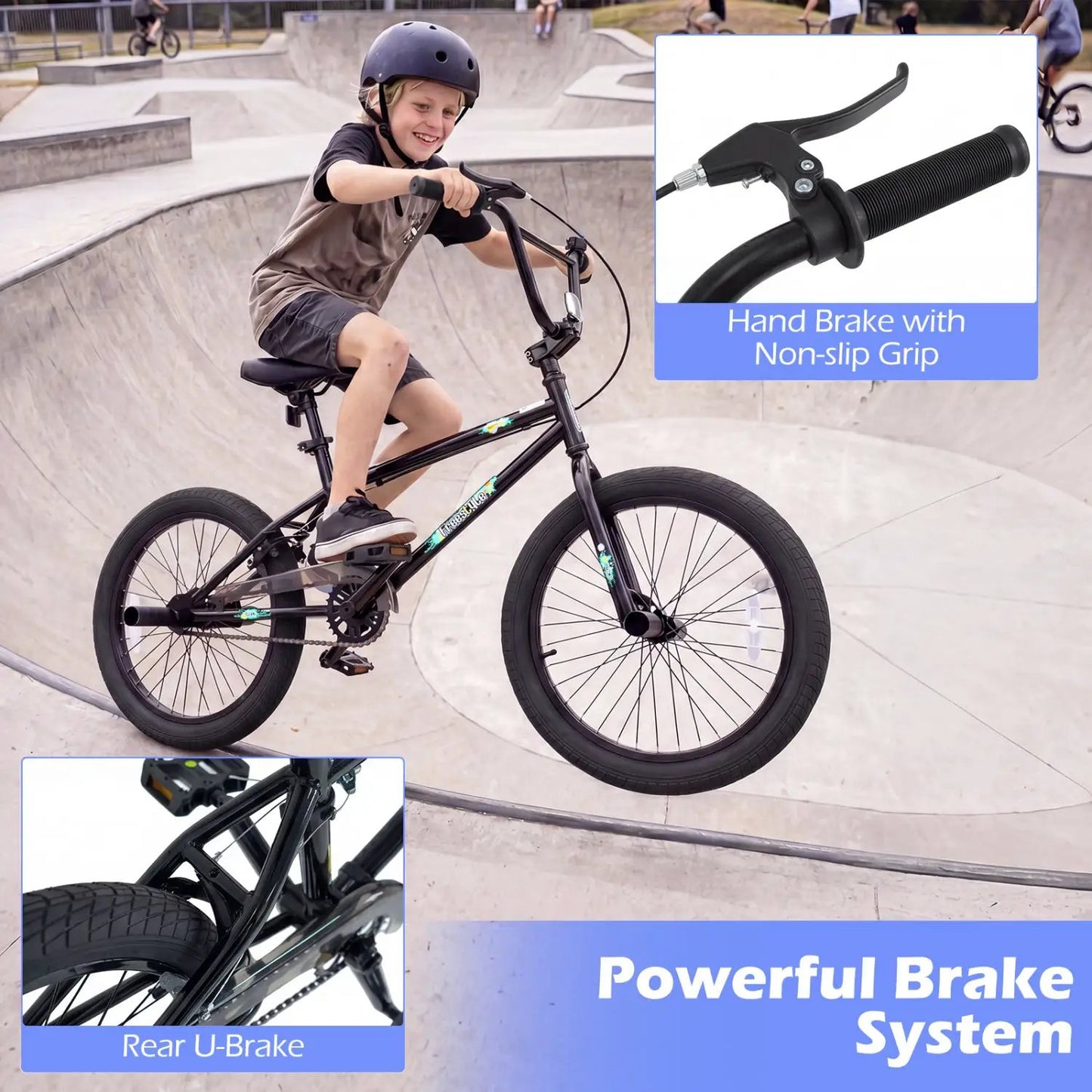 20 Inch BMX Trick Bike With 360 Degree Steering