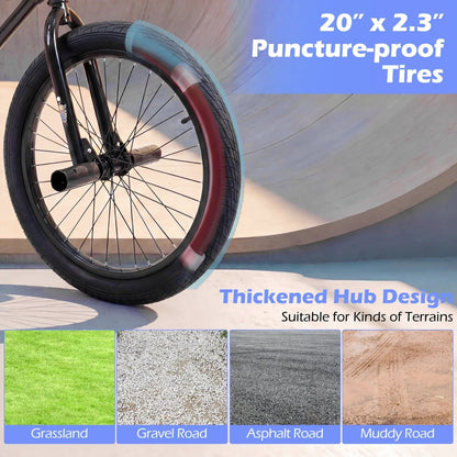 20 Inch BMX Trick Bike With 360 Degree Steering