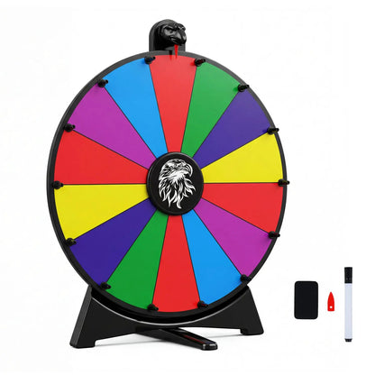 Spin Wheel with 14 Slots and Blackboard Marker