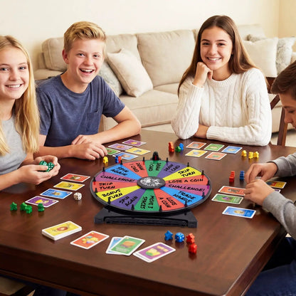 Spin Wheel with 14 Slots and Blackboard Marker