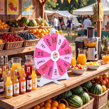 Spin Wheel with 14 Slots and Blackboard Marker
