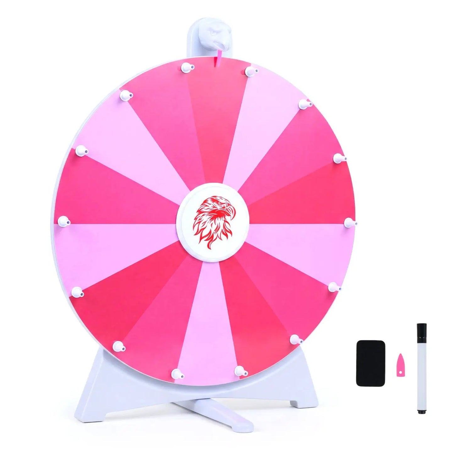 Spin Wheel with 14 Slots and Blackboard Marker
