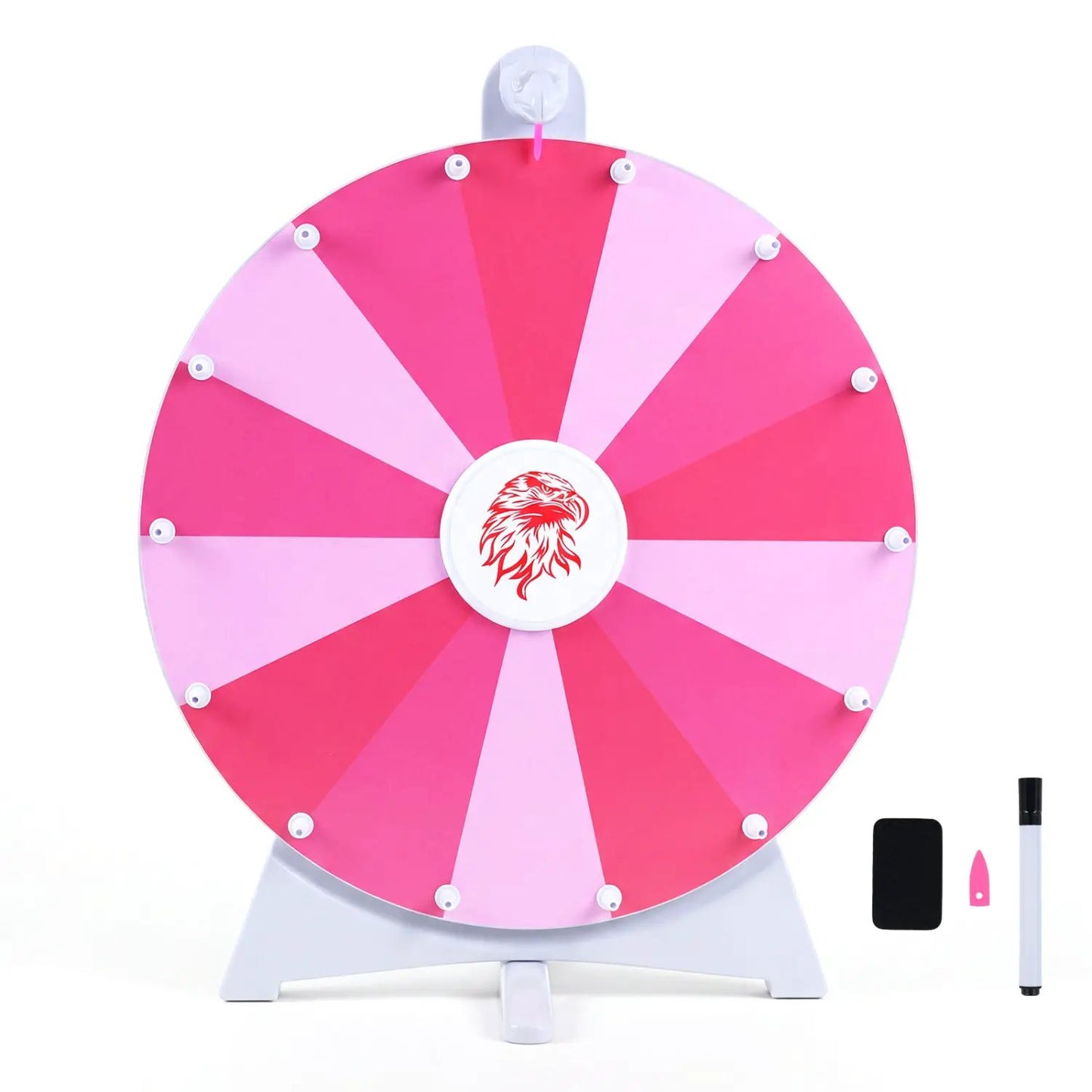 Spin Wheel with 14 Slots and Blackboard Marker