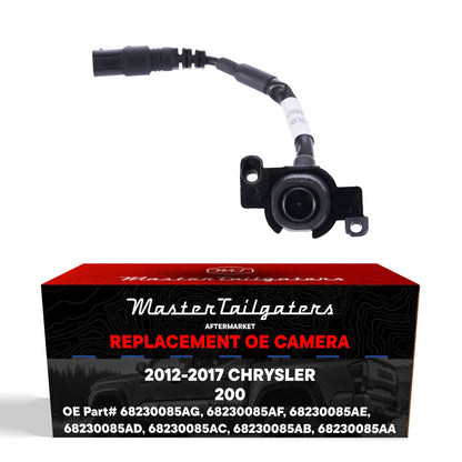Master Tailgaters OEM backup camera for Chrysler 200 (2012-2017) with wiring harness 68230085 on Tampa Home & Garden Store