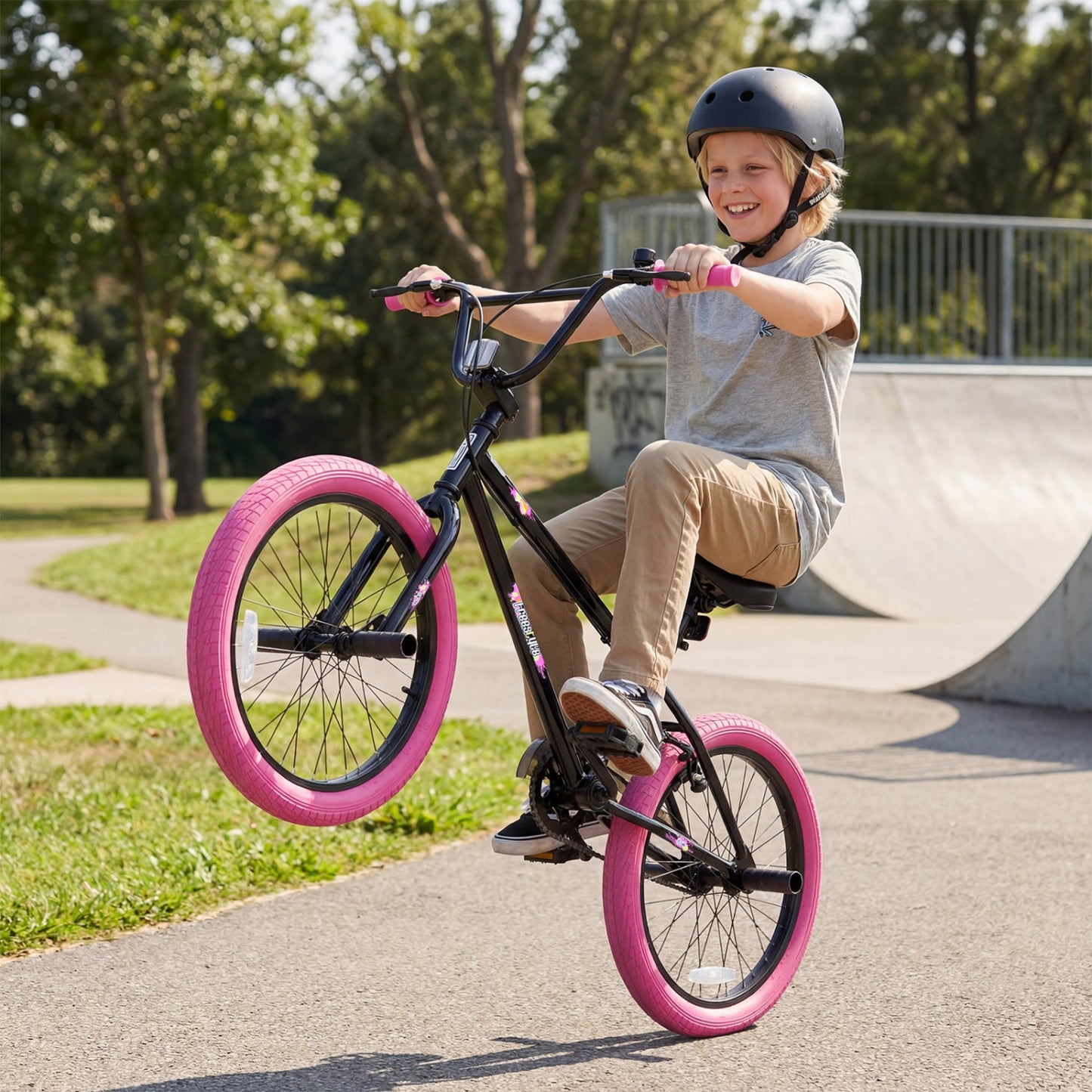 20 Inch Trick Bike with 360 Steering for Kids