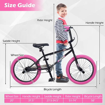 20 Inch Trick Bike with 360 Steering for Kids