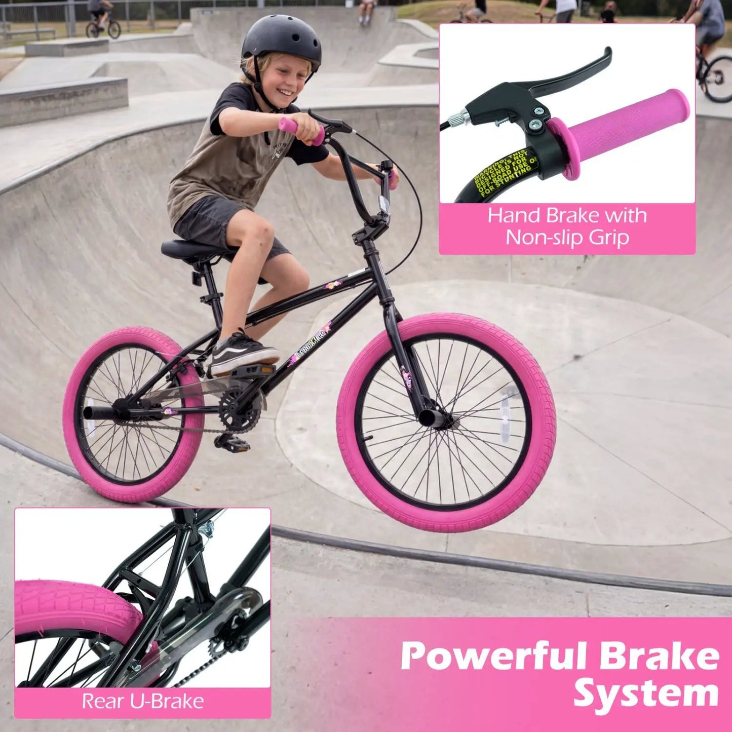 20 Inch Trick Bike with 360 Steering for Kids