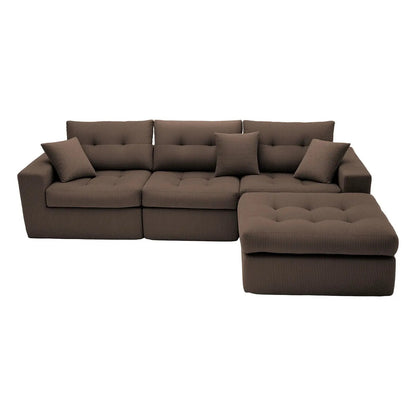Corner Chaise L-Shaped Sectional Sofa Bed