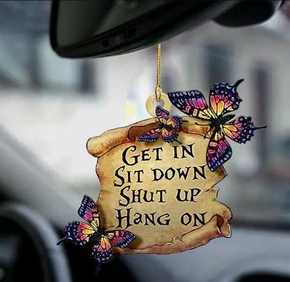 Car Pendant Sleeping Dog Angel Decor Hanging