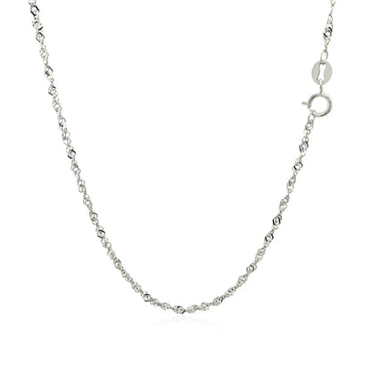 14k white gold Singapore chain necklace 1.5mm by Bids.com on Tampa Home & Garden Store