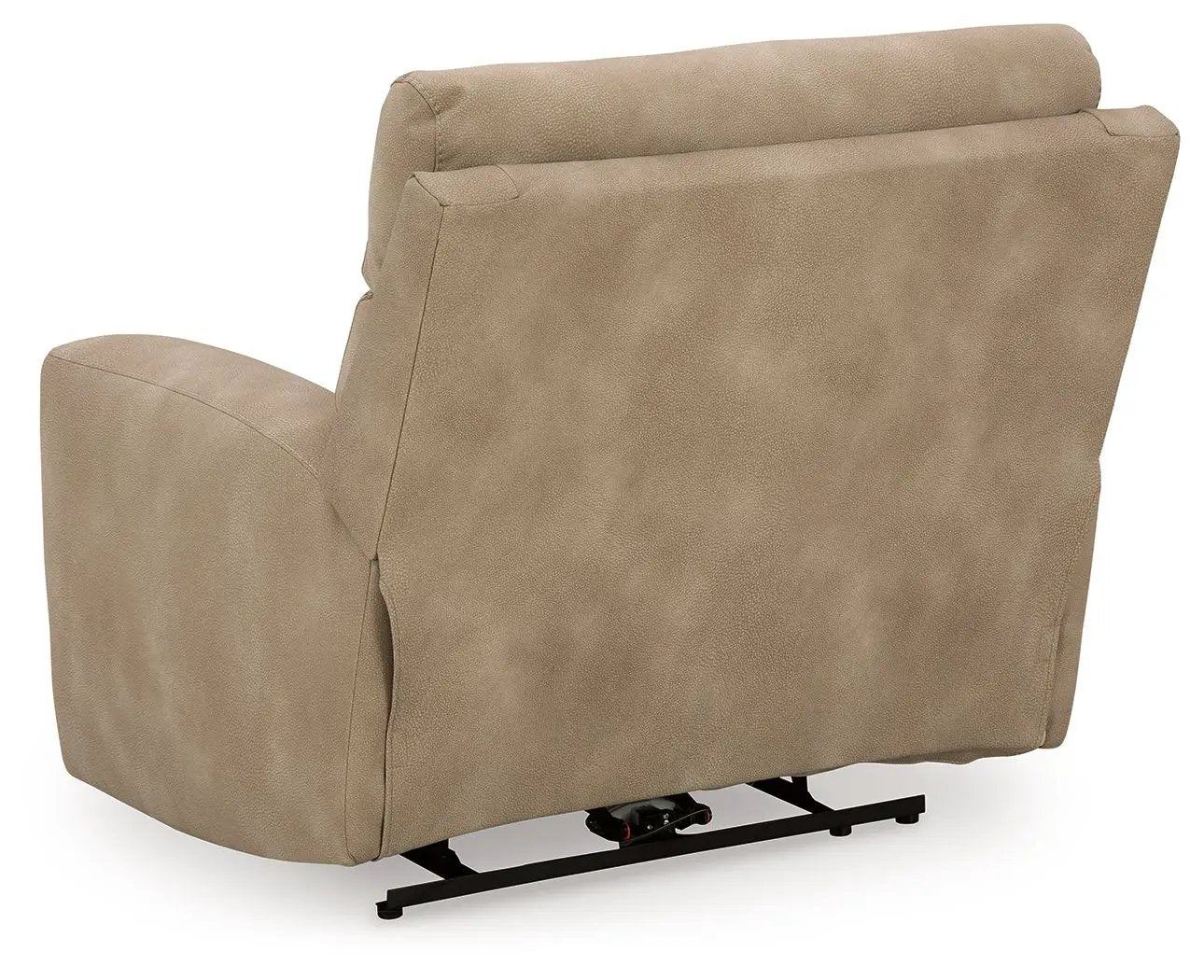 Next-Gen Durapella power recliner with adjustable headrest in tan fabric on Tampa Home & Garden Store