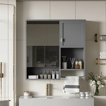 Modern Wall Mounted Bathroom Cabinet With Mirror
