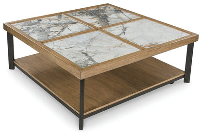 Montia Square Cocktail Table with Sintered Stone