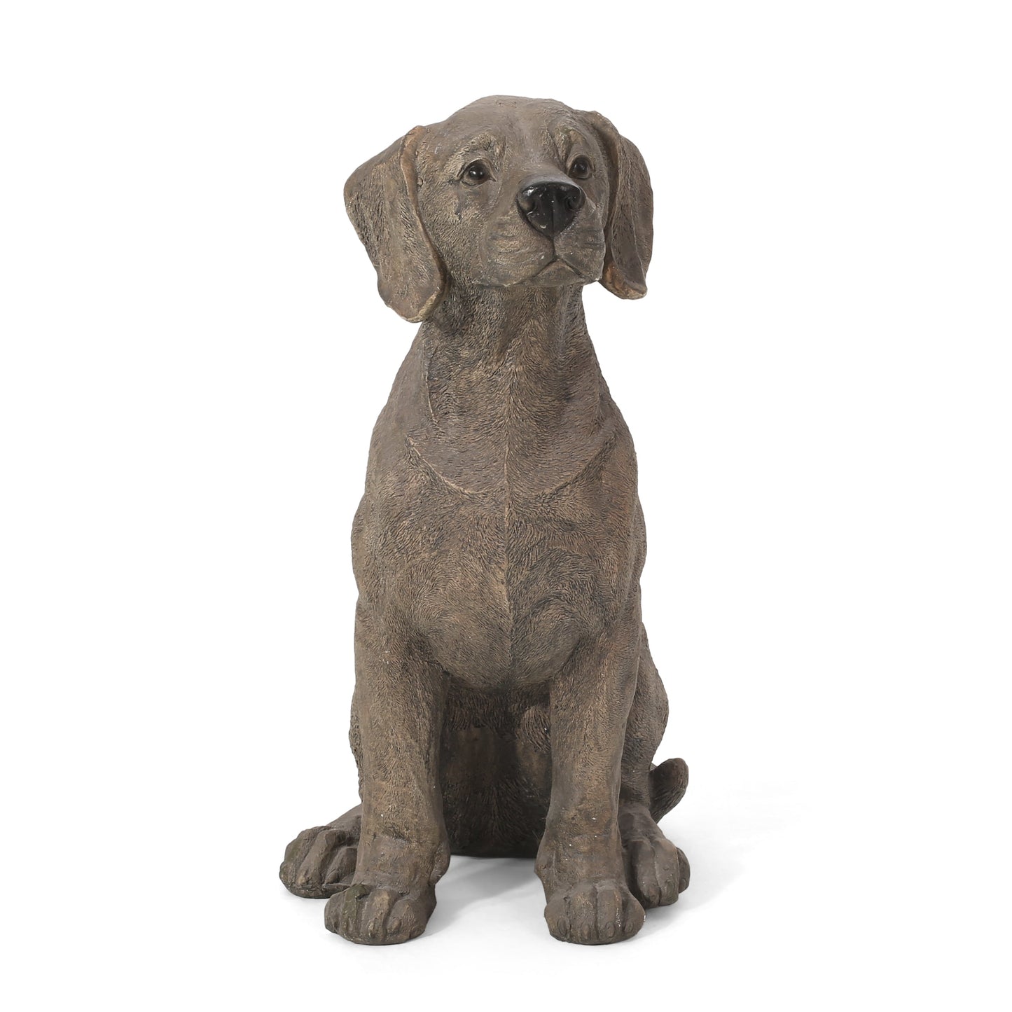 MGO Dog Decor outdoor dog statue brown HouseOfZazla accessories on Tampa Home & Garden Store