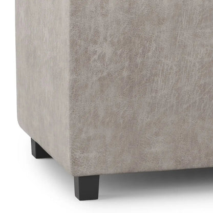Avalon Upholstered Storage Ottoman With Trays
