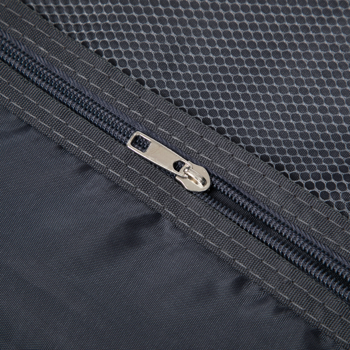 14'/20' 2-Piece ABS Spinner Wheel Luggage Set zipper close-up on dark fabric HouseOfZazla on Tampa Home & Garden Store