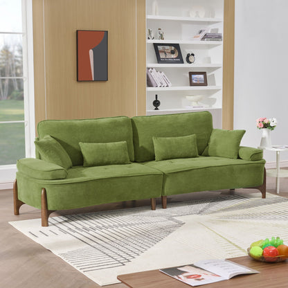 Comfortable Deep Sofa with Cushions and Pillows