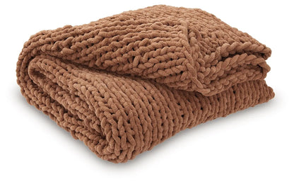Chaddon Ivory Chenille Throw Set of Three