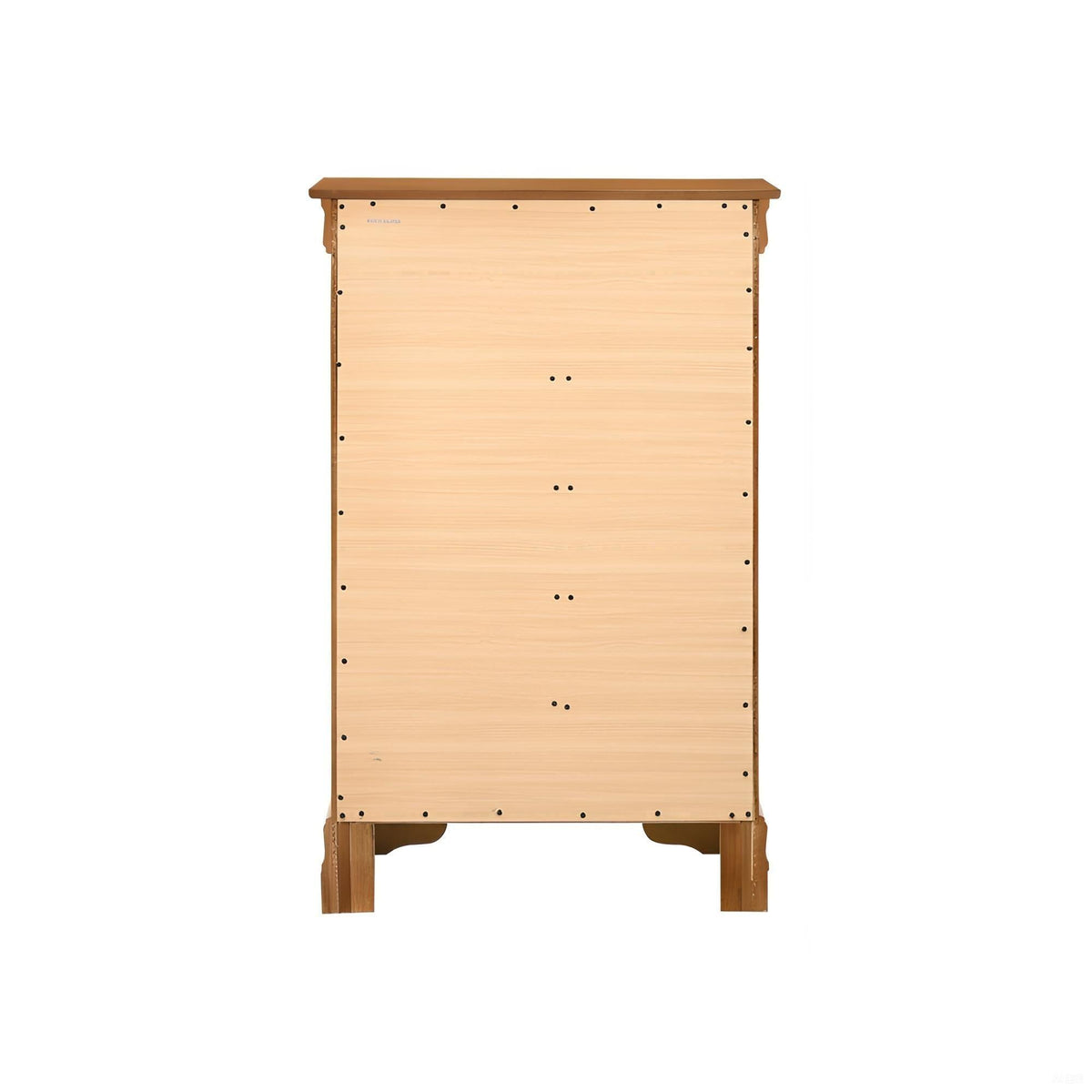 Louis Phillipe accent chest natural wood with brown top and carved legs HouseOfZazla on Tampa Home & Garden Store