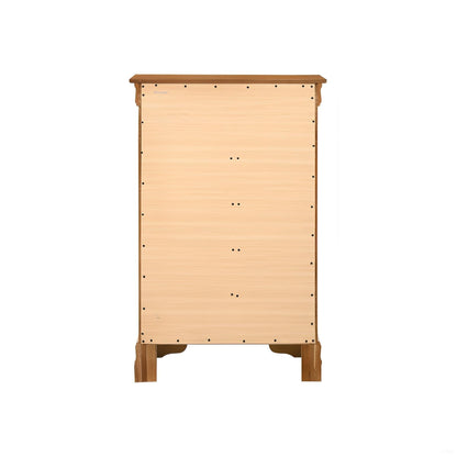 Louis Phillipe accent chest natural wood with brown top and carved legs HouseOfZazla on Tampa Home & Garden Store