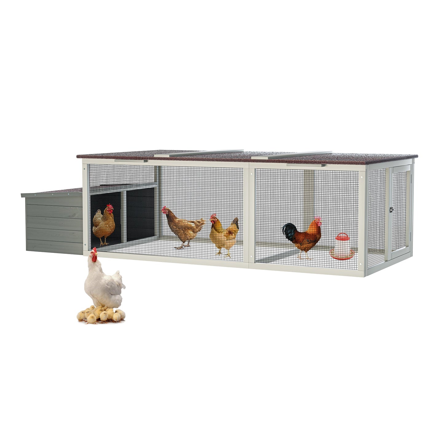 Solid Wooden Chicken Coop and Safe Outdoor House