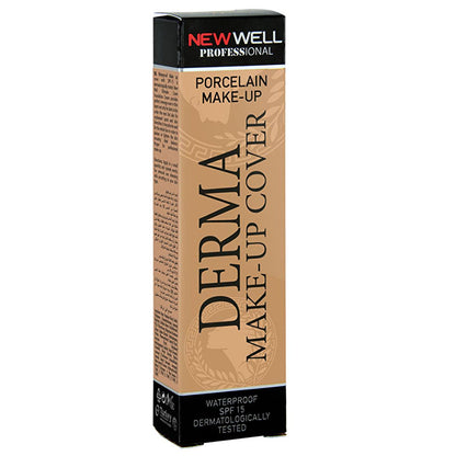 Foundation box New Well Professional Derma-Cover Porcelain Make-Up beige packaging SPF 15 on Tampa Home & Garden Store