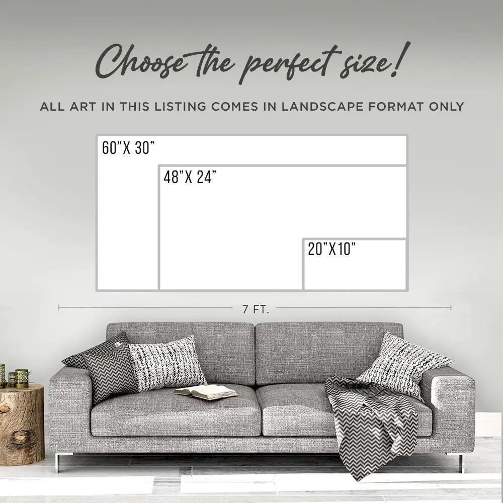 Police Officer Sign canvas by Tailored Canvases in landscape layout with 48x24 above wall on Tampa Home & Garden Store