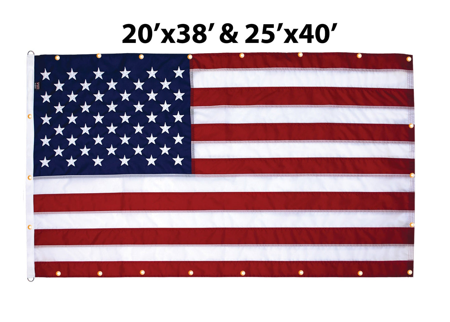 Bandera estadounidense de nailon WallSafe™ para pared | Ojales reforzados | Hecho en EE. UU.