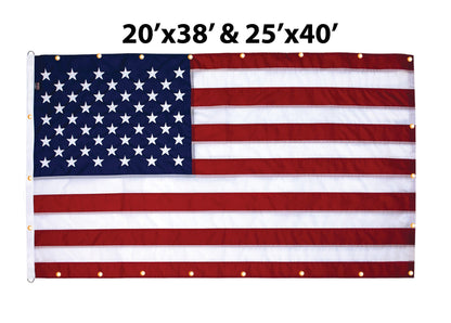 Bandera estadounidense de nailon WallSafe™ para pared | Ojales reforzados | Hecho en EE. UU.