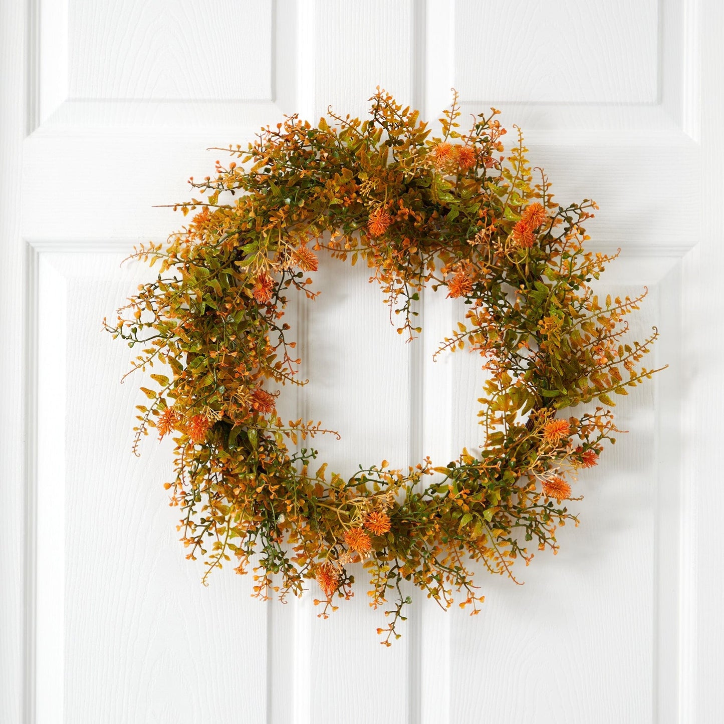21” Autumn Fern Artificial Wreath - Tampa Home & Garden Store