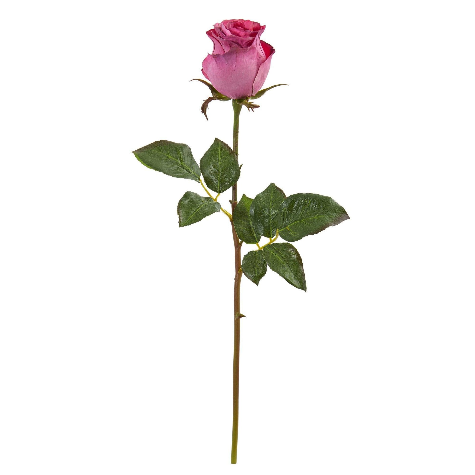 21” Rose Bud Artificial Flower (Set of 6) - Tampa Home & Garden Store