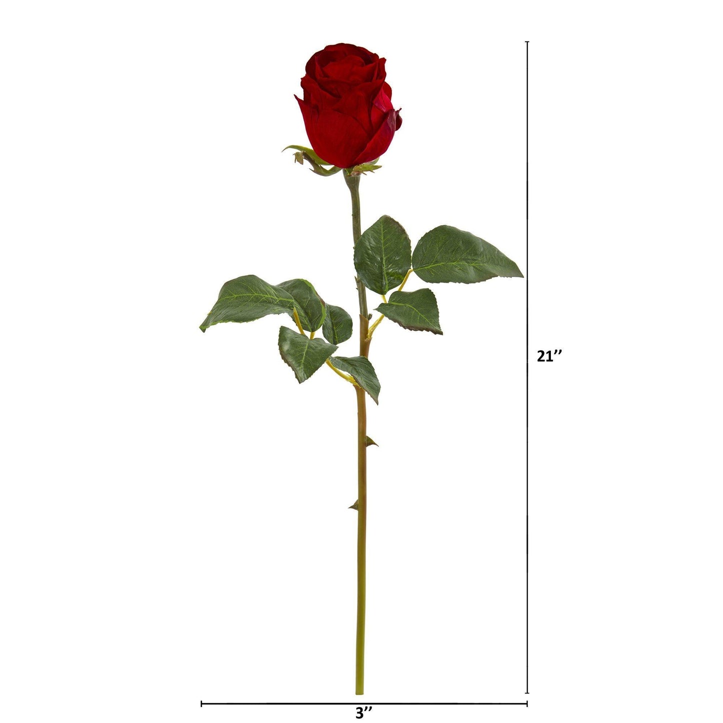 21” Rose Bud Artificial Flower (Set of 6) - Tampa Home & Garden Store