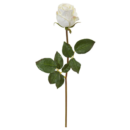 21” Rose Bud Artificial Flower (Set of 6) - Tampa Home & Garden Store