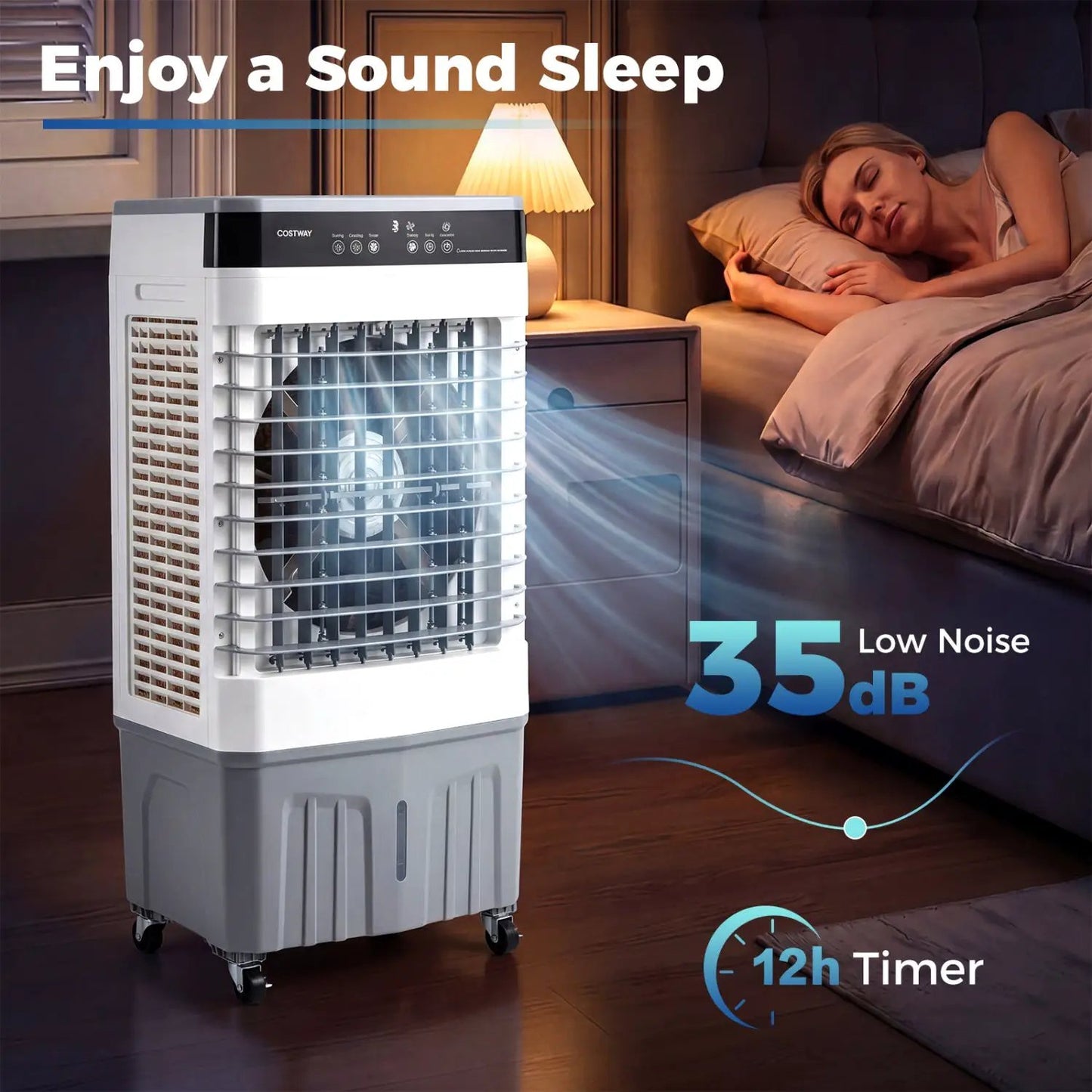 Evaporative Air Cooler 2100 CFM With 5.3 Gal Tank