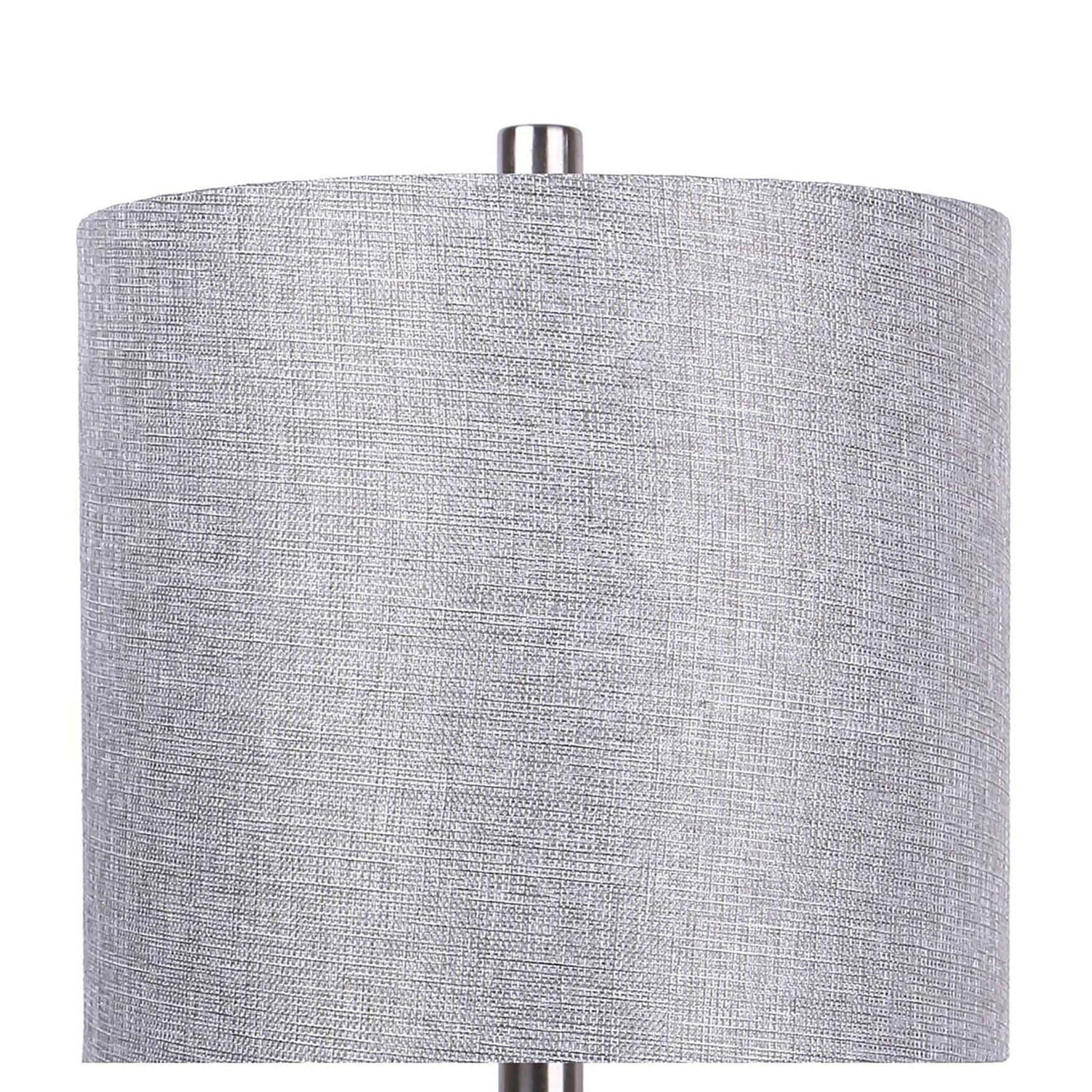 Gemma contemporary table lamp set of 2 with silver textured shade by HouseOfZazla on Tampa Home & Garden Store