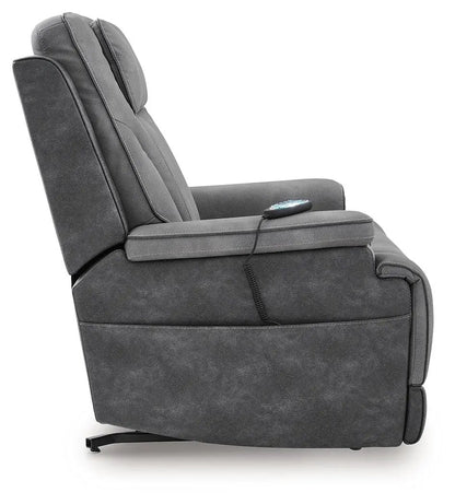 4Z-Peaceful Pause Power Lift Recliner dark gray fabric with remote by Unique Piece Furniture on Tampa Home & Garden Store