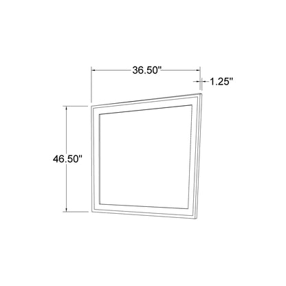 Gray sparkle mirror Ryder by HouseOfZazla, beveled glass, 36.50in W x 46.50in H on Tampa Home & Garden Store