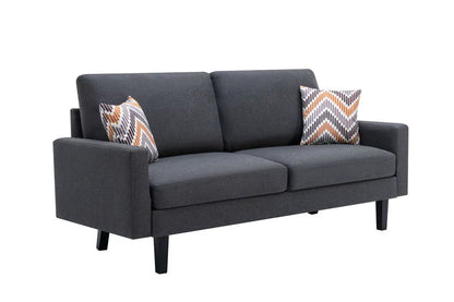 Bahamas Minimalistic Sofa With 2 Throw Pillows
