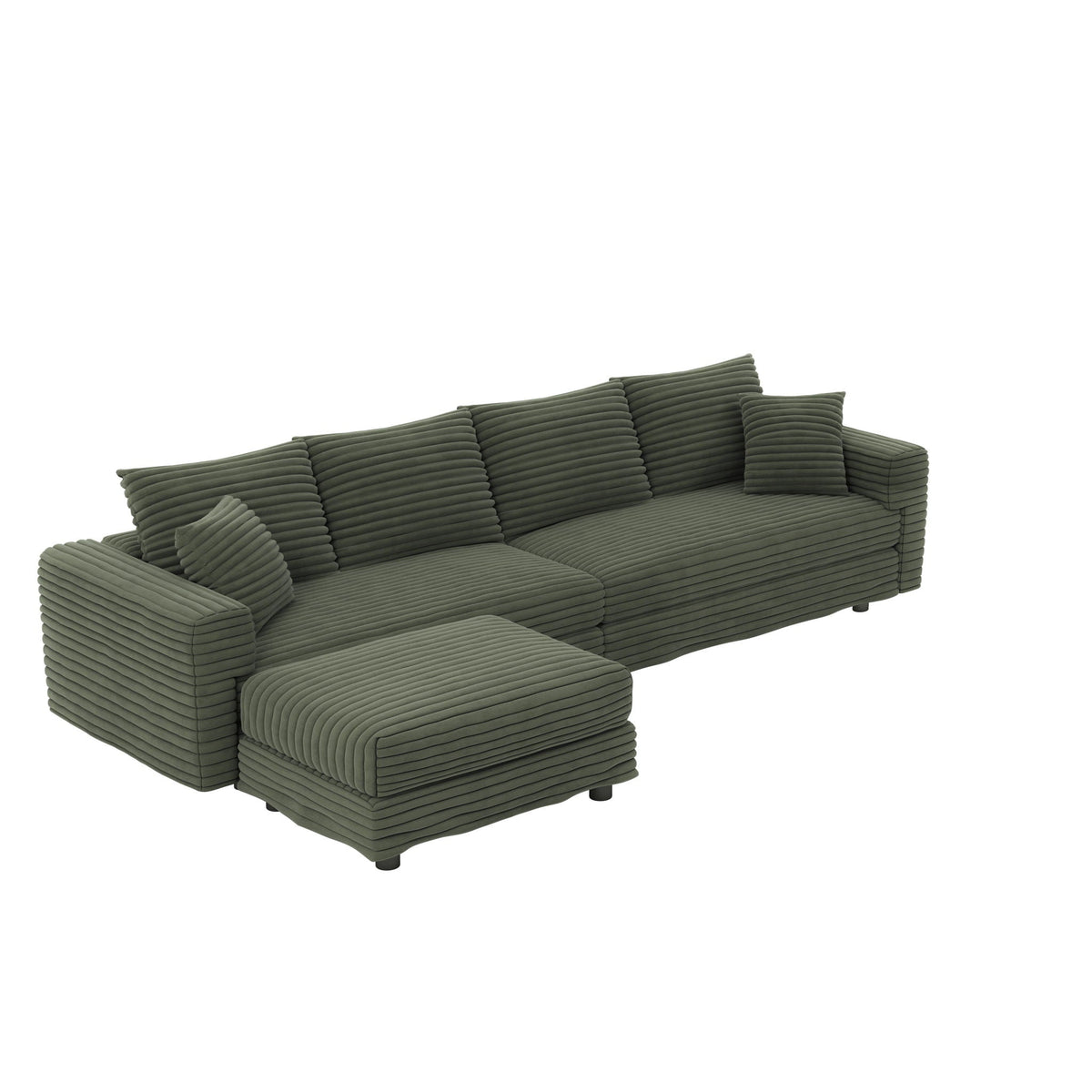Modern Deep Seat Upholstered Sofa and Couch