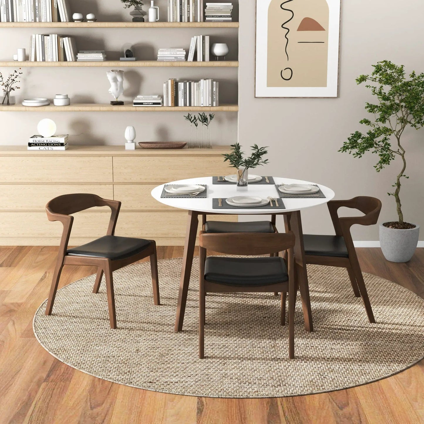 Alina Dining Table in Solid Wood and Contemporary
