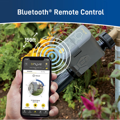 B-hyve Bluetooth 1-Outlet Hose Faucet Timer 21205