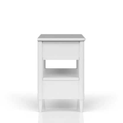 Open Nightstand With 2 Drawers and Felt Lined Top