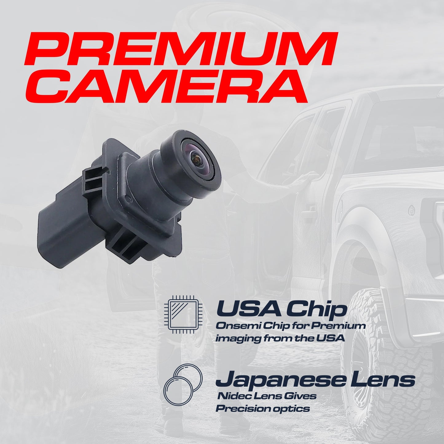 Backup camera Lincoln MKT OEM, Master Tailgaters, black plastic housing on Tampa Home & Garden Store