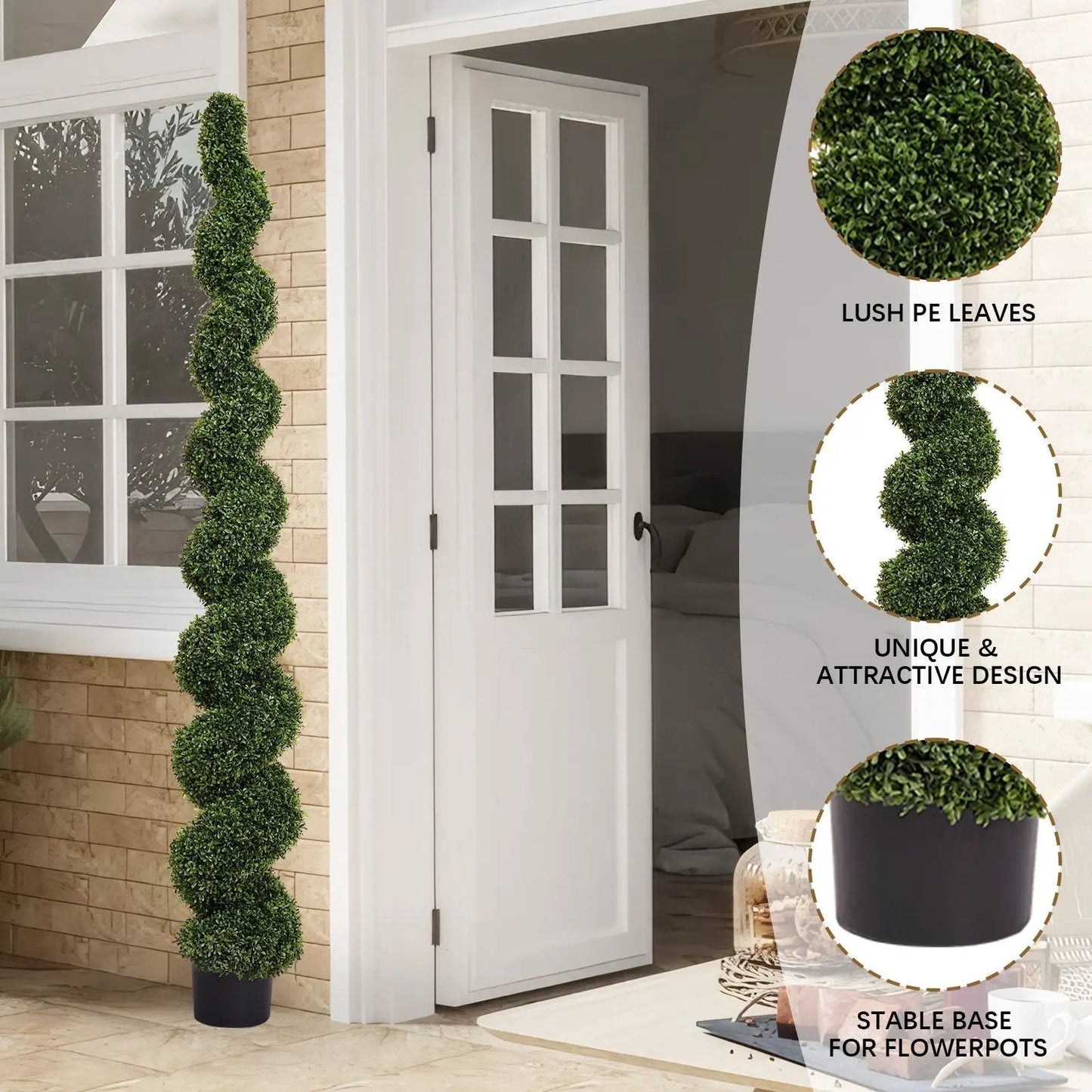 Artificial Outdoor UV Resistant Boxwood Tree