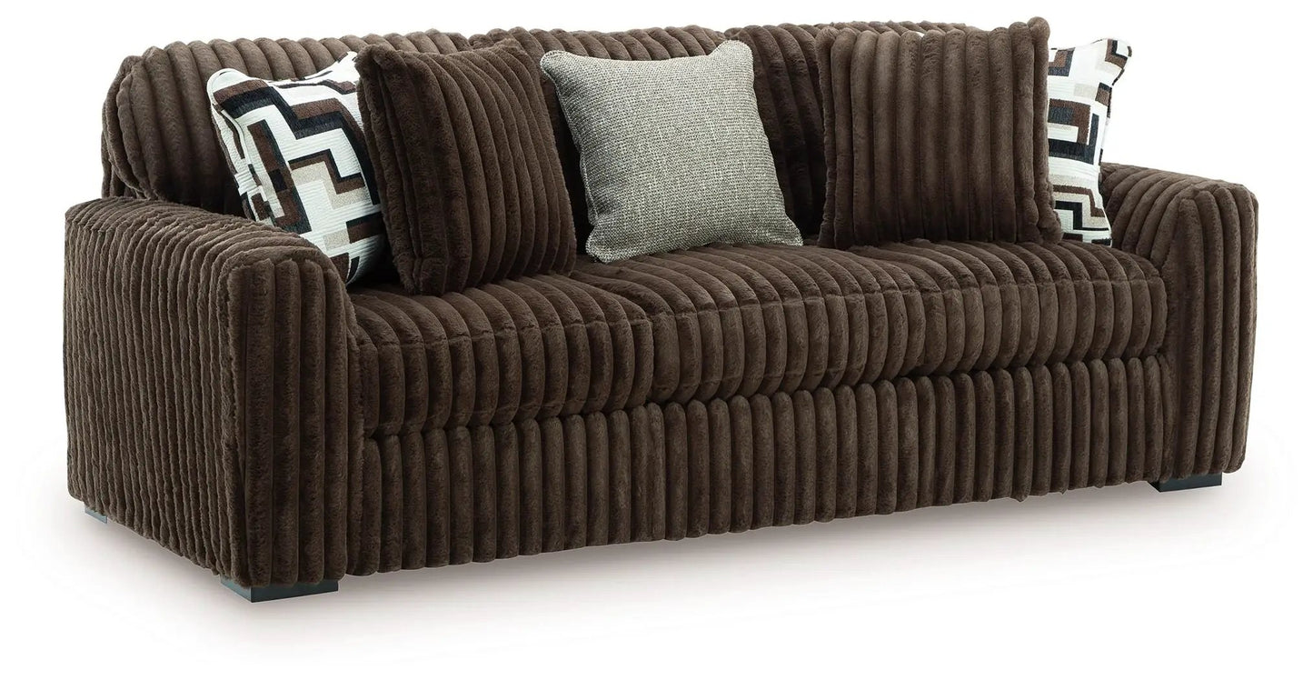 Midnight Madness Corduroy Sofa for Cozy Comfort