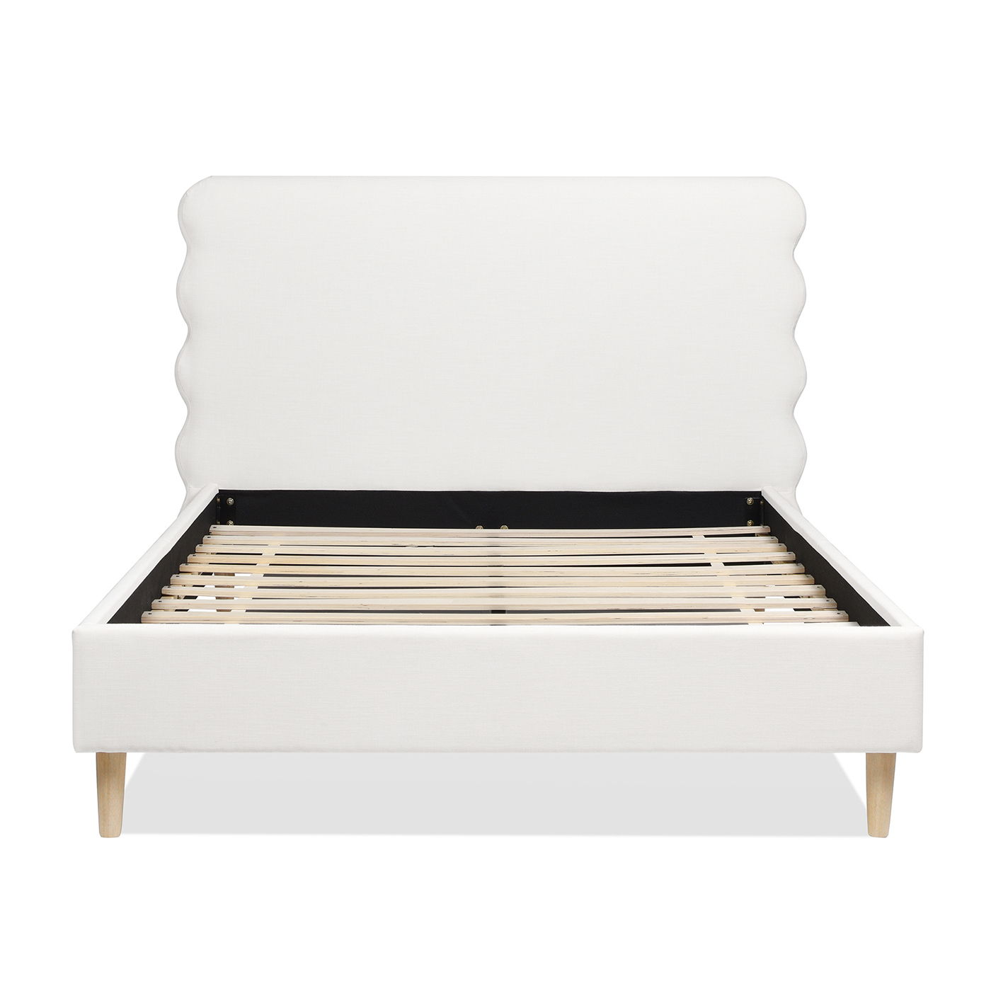 Stockholm Wavy Headboard and Platform Bed