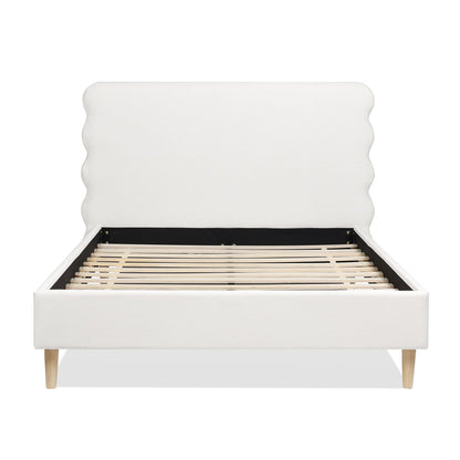 Stockholm Wavy Headboard and Platform Bed