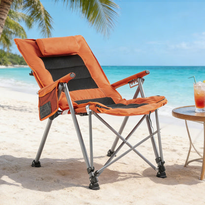 Foldable Camping Chair and Adjustable Backrest